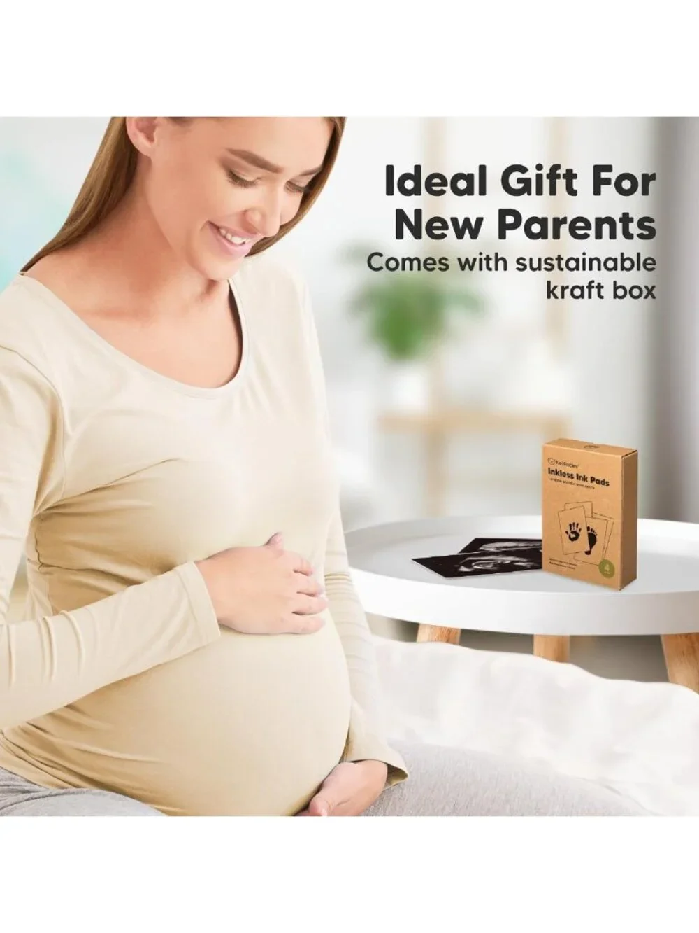 Mess-Free Inkless Baby Hand & Footprint Kit - 4 Pack, Jet Black Ink Pads